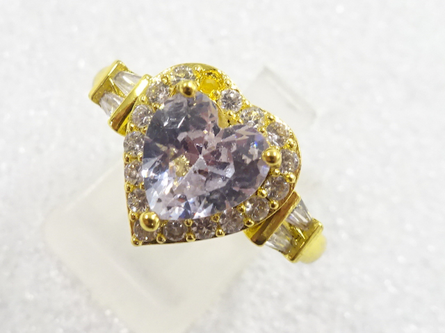 JAPANESE KIMONO / ANTIQUE CRYSTAL RING (SIZE 20.5)